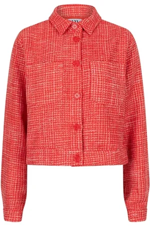 lofty manner Dames, Jassen, Rood, Maat: XL Poliester