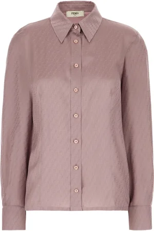 Fendi Dames, Blouses & Shirts, Roze, Maat: L Zijde