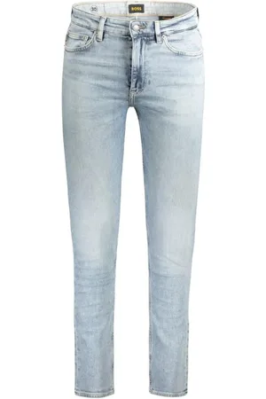 HUGO BOSS Heren, Jeans, Blauw, Maat: W33 L32 Katoen