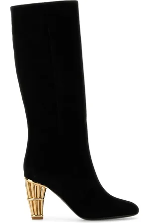 Salvatore Ferragamo Dames, Schoenen, Zwart, Maat: 37 EU Leer