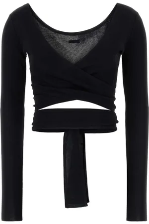 Salvatore Ferragamo Dames, Truien, Zwart, Maat: XS Viscose