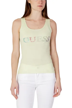 Guess Dames, Tops, Groen, Maat: M Katoen
