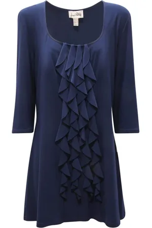 Joseph Ribkoff Dames, Jurken, Blauw, Maat: 2XL Wol