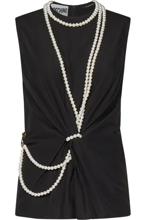 Moschino Dames, Tops, Zwart, Maat: M Katoen