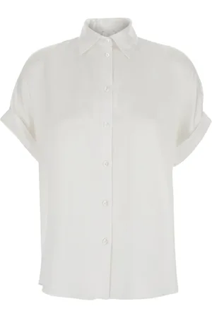 ELEVENTY Dames, Blouses & Shirts, Wit, Maat: M Zijde