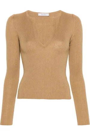 Max Mara Dames, Truien, Bruin, Maat: M Zijde