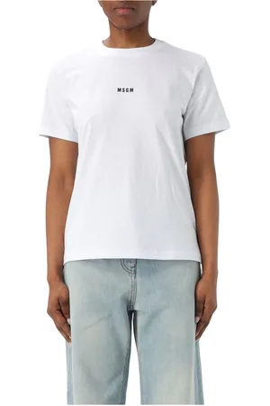 Msgm Dames, Tops, Wit, Maat: M Katoen