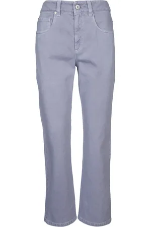 Brunello Cucinelli Dames, Jeans, Paars, Maat: S