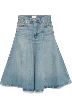 haikure Dames, Rokken, Blauw, Maat: W27 Katoen