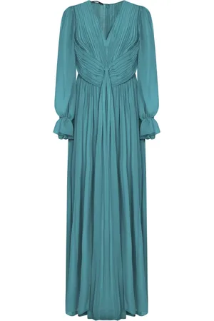 Alberta Ferretti Dames, Jurken, Groen, Maat: XS Zijde