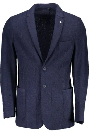 GANT Heren, Jassen, Blauw, Maat: L Wol