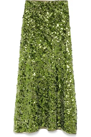 Ganni Dames, Rokken, Groen, Maat: L