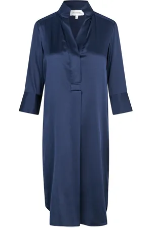 Dea Kudibal Dames, Jurken, Blauw, Maat: M Zijde