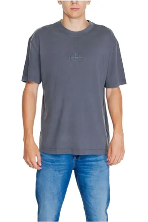 Calvin Klein Heren, Tops, Grijs, Maat: S Katoen