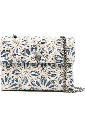 Kurt Geiger Dames, Tassen, Blauw, Maat: ONE Size Katoen