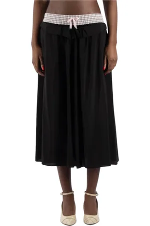 Maison Margiela Dames, Rokken, Zwart, Maat: XS Katoen