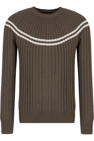 Emporio Armani Heren, Truien, Groen, Maat: 2XL Wol