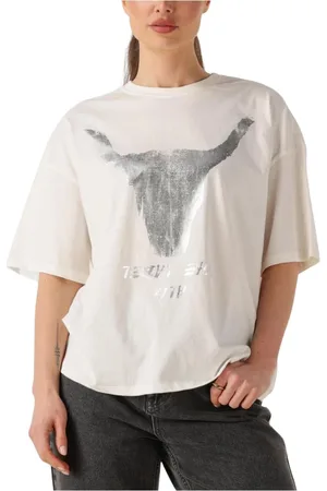 Alix the label Dames, Tops, Wit, Maat: XL Denim