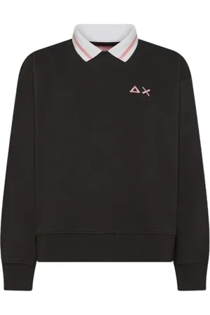 sun68 Dames, Sweatshirts & Hoodies, Zwart, Maat: XL Katoen