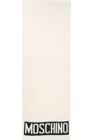 Moschino Heren, Accessoires, Wit, Maat: ONE Size Wol