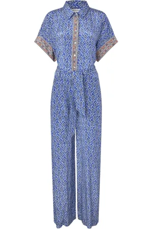 Lollys Laundry Dames, Jumpsuits & Playsuits, Blauw, Maat: 2XL