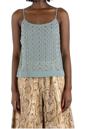 DRIES VAN NOTEN Dames, Tops, Blauw, Maat: M
