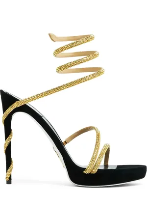 RENE CAOVILLA Dames, Schoenen, Zwart, Maat: 39 1/2 EU