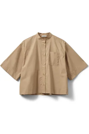 Sofie Schnoor Dames, Blouses & Shirts, Bruin, Maat: M Katoen