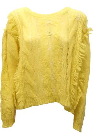 Twin-Set Dames, Truien, Geel, Maat: XS Wol