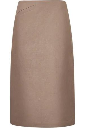 Fendi Dames, Rokken, Bruin, Maat: M Linnen