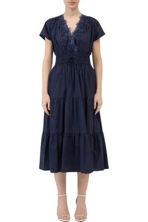 ERMANNO SCERVINO Dames, Jurken, Blauw, Maat: L Taf