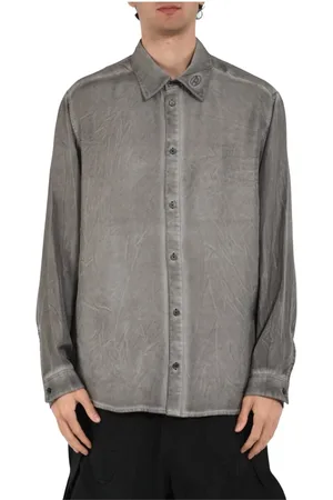 Diesel Heren, Overhemden, Grijs, Maat: XL