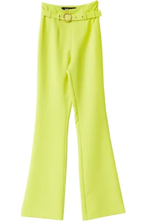 Roberto Cavalli Dames, Broeken, Groen, Maat: S Poliester