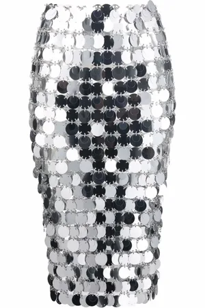 Paco rabanne Dames, Rokken, Grijs, Maat: M