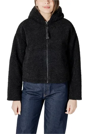 Calvin Klein Dames, Sweatshirts & Hoodies, Zwart, Maat: XS Poliester