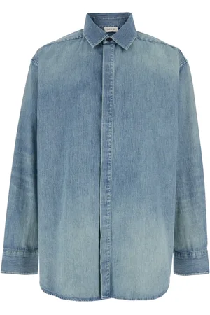 FEAR OF GOD Heren, Overhemden, Blauw, Maat: L Denim