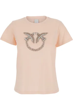 Pinko Dames, Tops, Roze, Maat: M Katoen