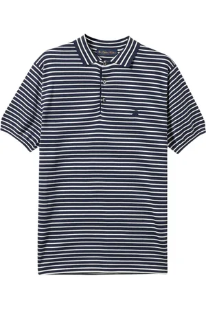 Brooks Brothers Heren, Tops, Blauw, Maat: 3XL Katoen