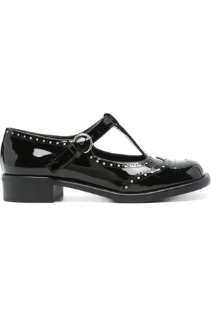 Miu Miu Dames, Schoenen, Zwart, Maat: 37 EU Leer