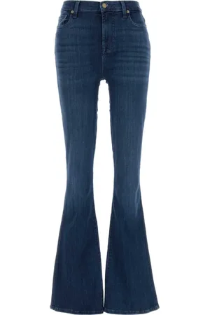 7 for all Mankind Dames, Jeans, Blauw, Maat: W28 Denim