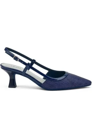 Frau Dames, Schoenen, Blauw, Maat: 39 EU Leer