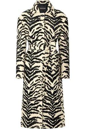 Roberto Cavalli Dames, Mantels, Zwart, Maat: M