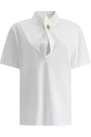 Givenchy Dames, Tops, Wit, Maat: M Katoen