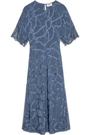 Zadig & Voltaire Dames, Jurken, Blauw, Maat: L