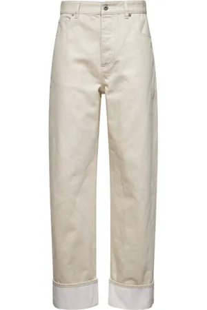 Bottega Veneta Dames, Jeans, Wit, Maat: S Katoen