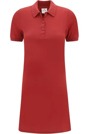 Courrèges Dames, Jurken, Rood, Maat: M Katoen