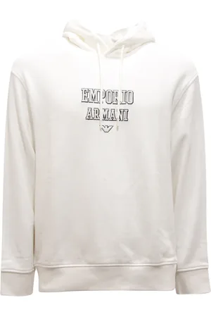 Emporio Armani Heren, Sweatshirts & Hoodies, Wit, Maat: S Katoen