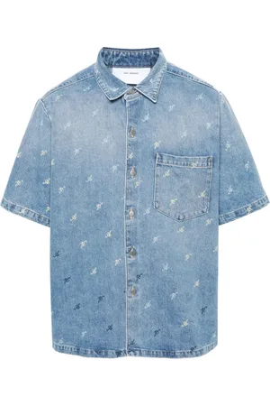 Axel Arigato Heren, Overhemden, Blauw, Maat: M Katoen