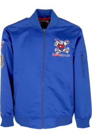 Mitchell & Ness Heren, Jassen, Blauw, Maat: M Satijn