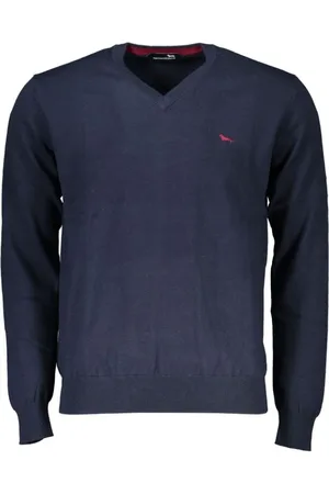 HARMONT&BLAINE Heren, Truien, Blauw, Maat: XL Katoen